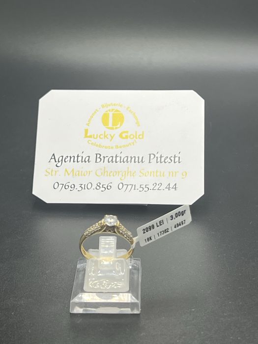 Inel aur 18k 3 gr marimea 18 cod 17362
