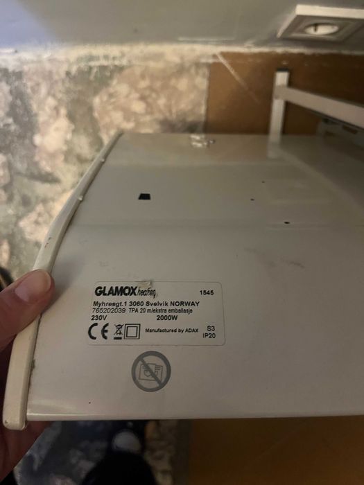 Adax Glamox TPA 2000W