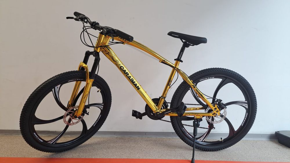 Bicicleta 26-CR cu Jante Aliaj, Auriu