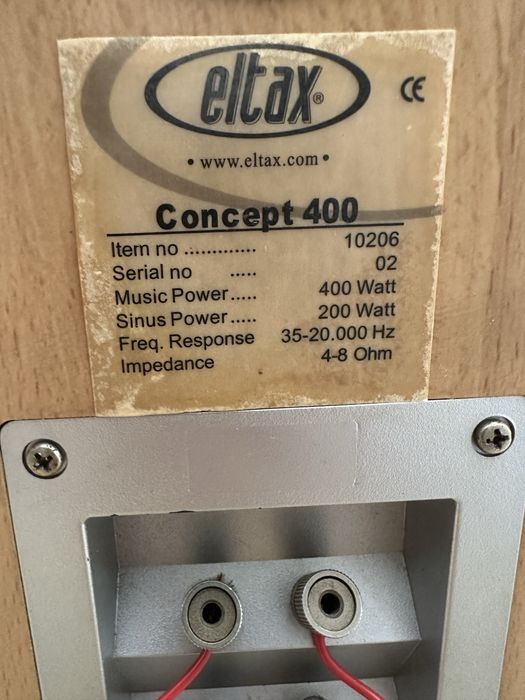 Тонколони Eltax Concept 400 2x400 Made in Denmark