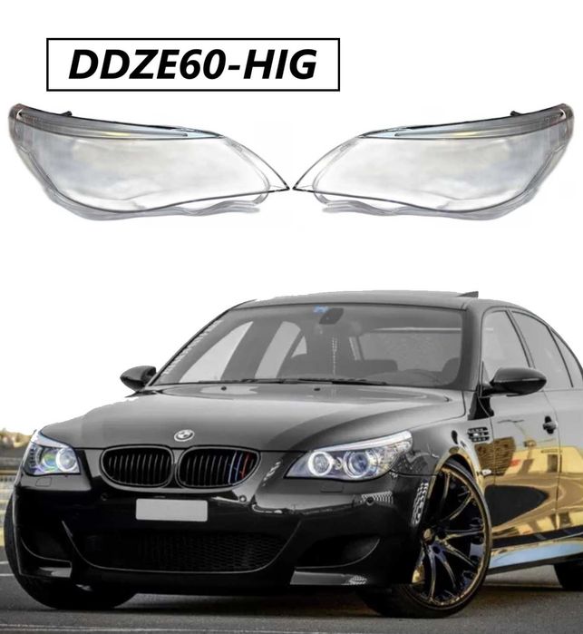 Капаци фарове BMW E60 фейслифт с вежди мигач 5 серия E61 седан комби м пакет