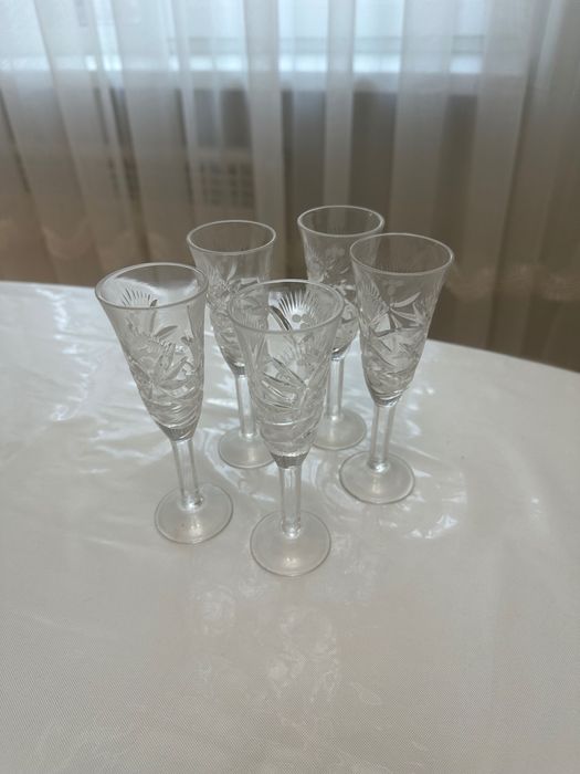 Рюмки хрустальные бу