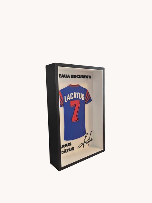 Ramă Tablou Marius Lăcătuș — Printat 3D | Decor Fotbal