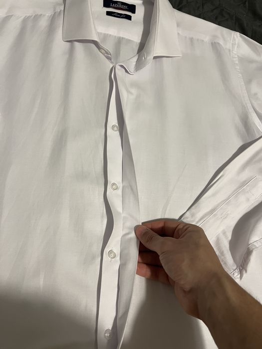 Мъжка риза Лазарини бяла