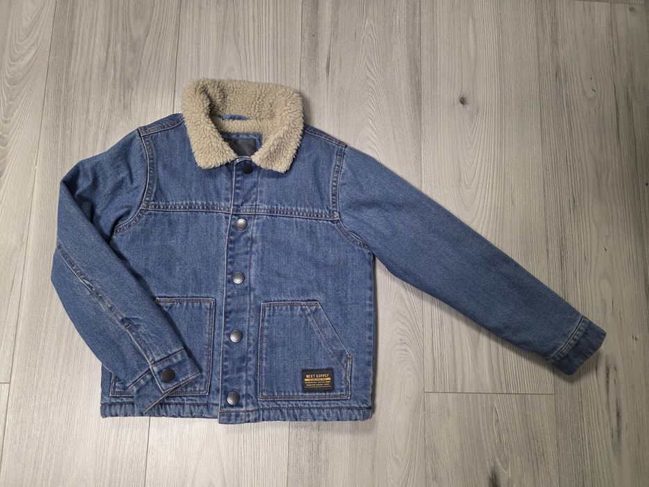 Geaca cu blana de blugi Next 6-7ani