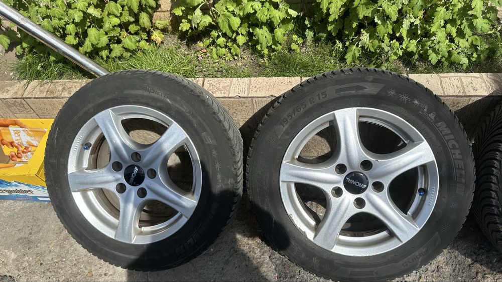 Jante VW / skoda / seat r 15” Cauciucuri bune 5x112