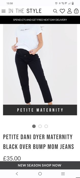 Blugi noi gravide, marime 34