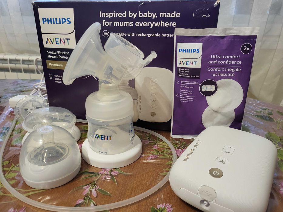 Електрическа помпа Philips avent Natural motion+подарък новипротектори