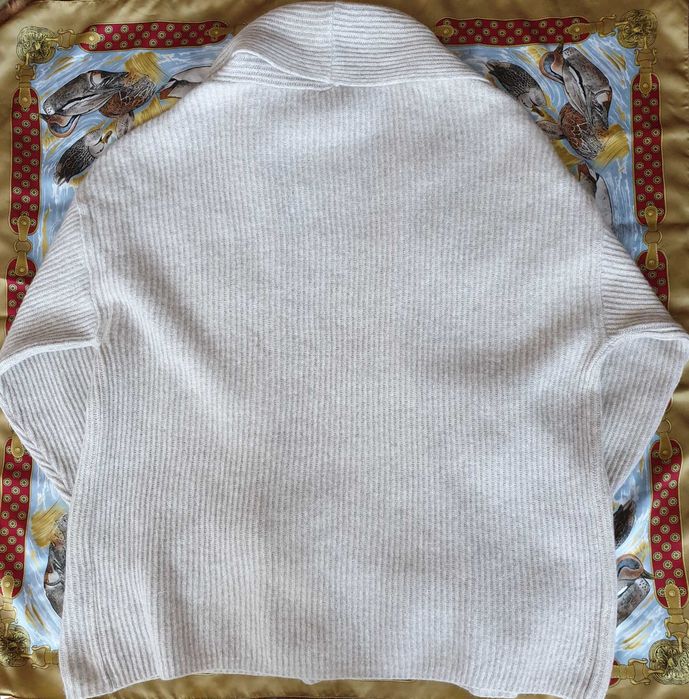 Cardigan nude crem bej mix lana angora