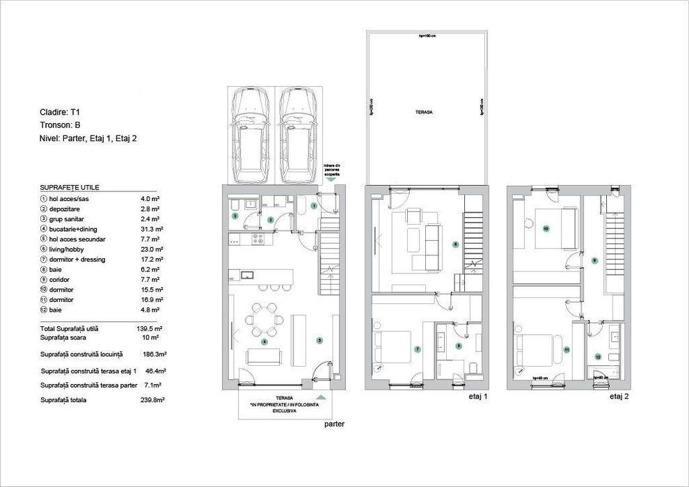 Casă Tip Townhouse | Terasă Spectaculoasă | Comunitate Premium