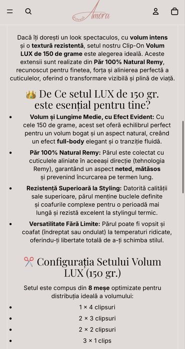 Extensii naturale Amora