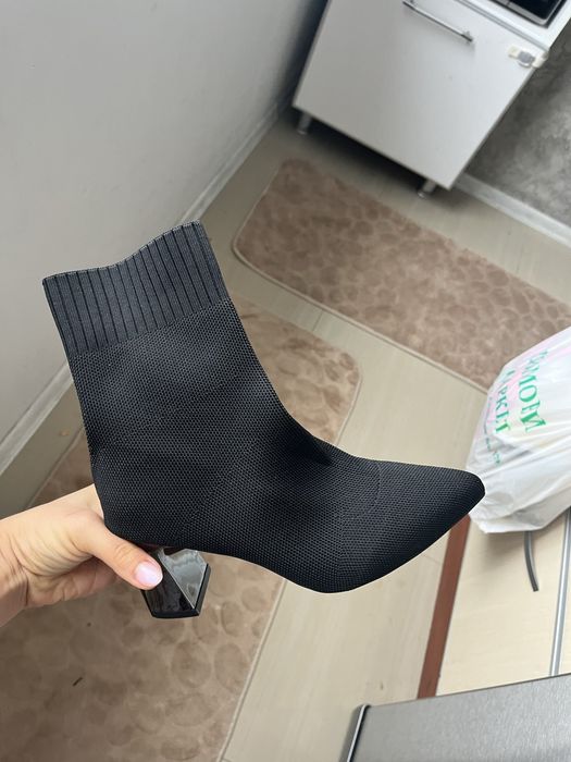 Дамски боти стреч материя 37