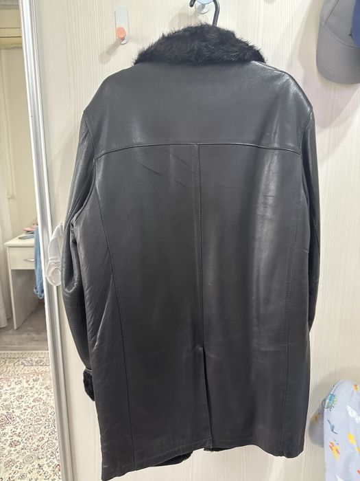 Натуральный кожанная дубленка