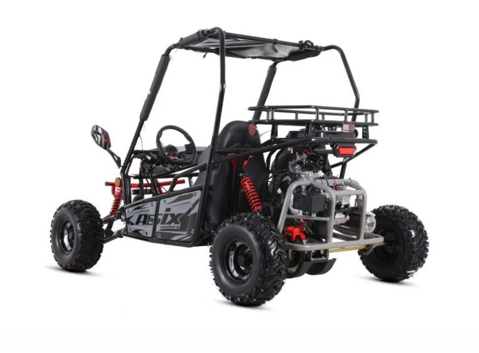 Asix Buggy 125cc, roti 7 inch, 3+1 viteze, culoare gri/negru