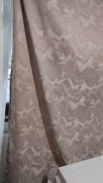 Draperii in conditii perfecte am.pe crem si turcoaz