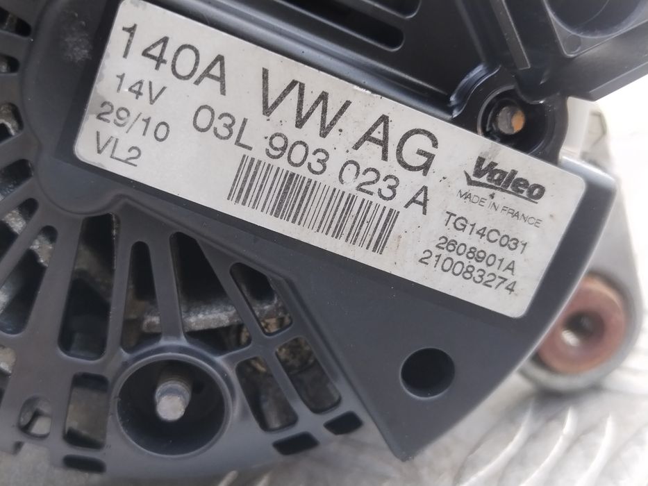 Alternator Volkswagen Golf 6 (2008-2013) 1.6 Motorina 2010