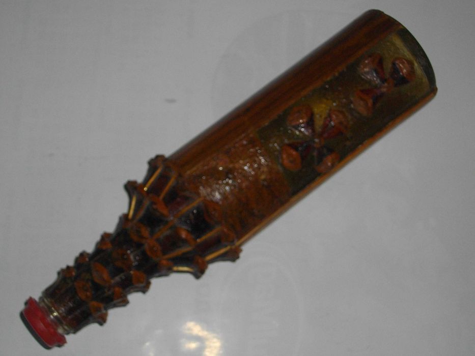 Ретро Стара Сувенирна Бутилка-Декоративна-Ръчна Изработка-От Соца/НРБ