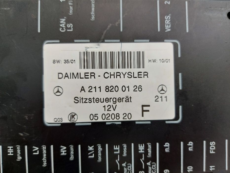Unitate control Mercedes W209 W203 W211 A2118200126