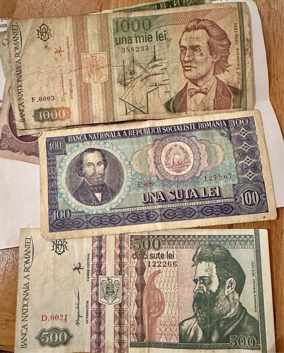 Bacnote autentice vechi din 1966