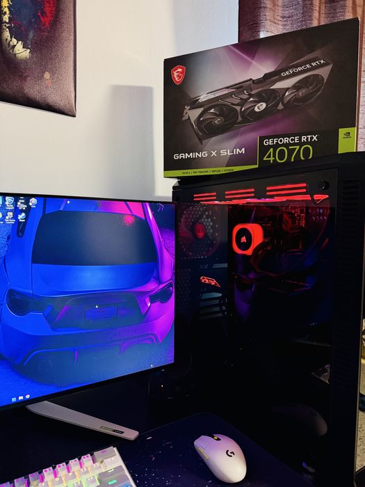 PC Gaming i9 14900K-RTX 4070-32GB DDR5 6800MHz-Alienware 27” 280Hz QHD