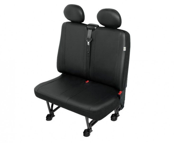 Husa bancheta cu doua locuri Practical DV2 Trafic imitatie piele neagra, pentru Nissan Primastar I, Opel Vivaro, Renault Trafic 2