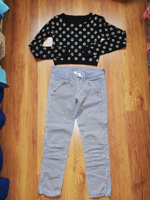 Bluza si blugi 3/4 dama s