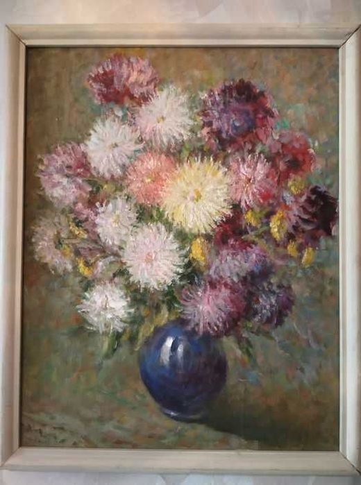 "Хризантемы". к.м. 50х40. 2001г. Лысов В.М.