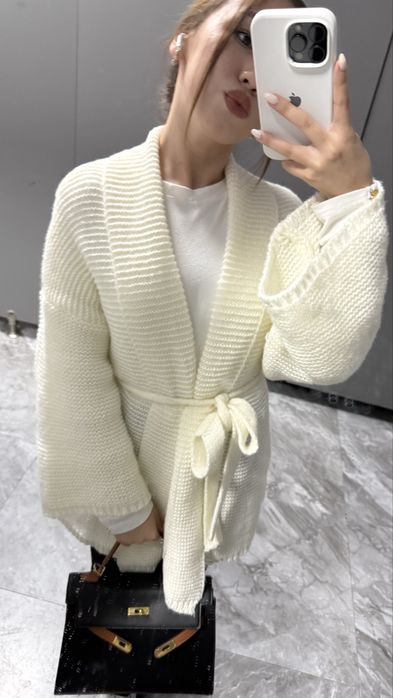 белый кардиган,размер стандарт