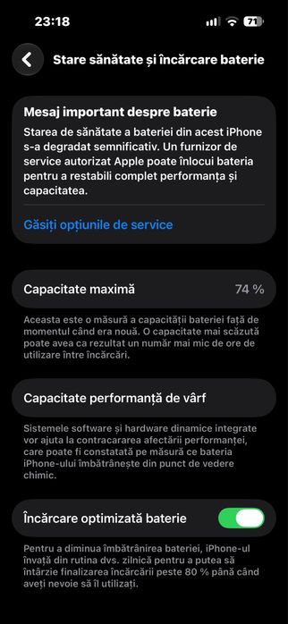 Vand schimb Iphone 14 pro