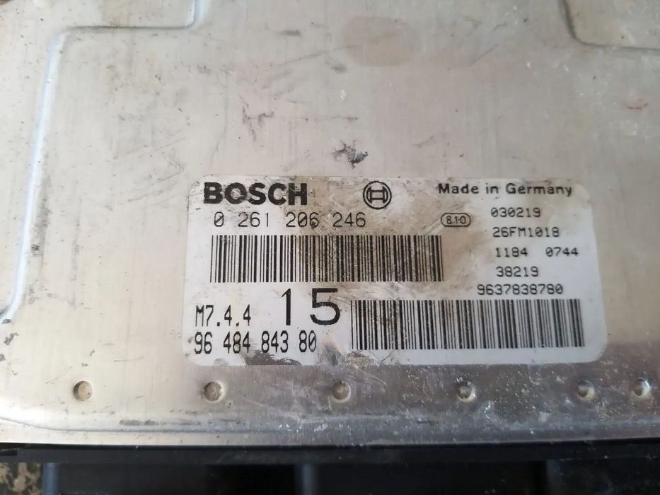 Ecu calculator motor 1.0 b citroen saxo 0261206246 9648484380
