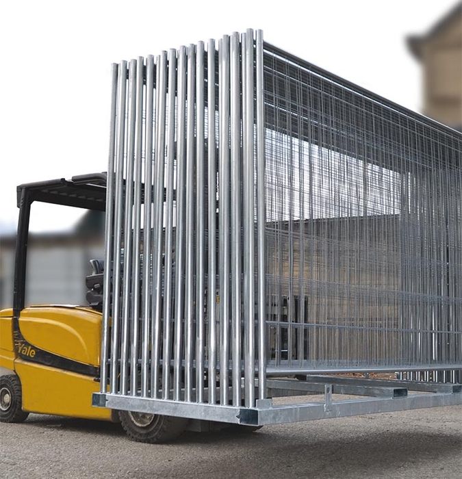 Gard mobil imprejmuire santier, provizoriu, evenimente, talpa beton