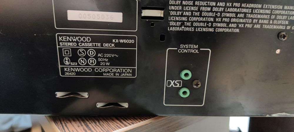 Deck Kenwood auto reverse