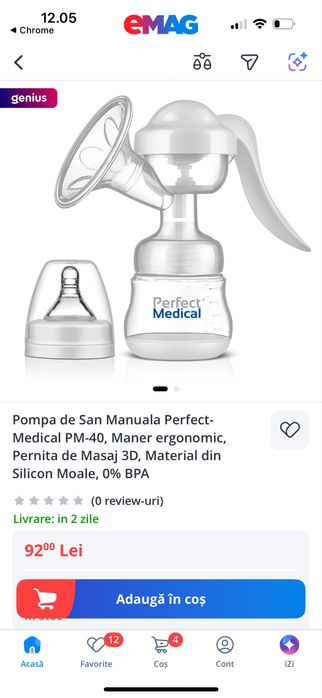 Pompa de san manuala noia Perfect Medical