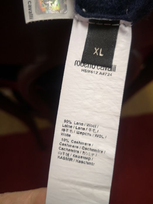 Roberto Cavalli pulover bleumarin  XL