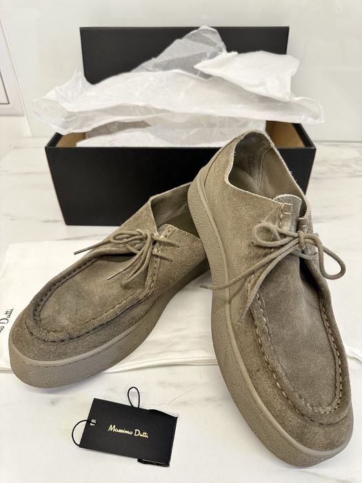 Мъжки велурени обувки Massimo Dutti