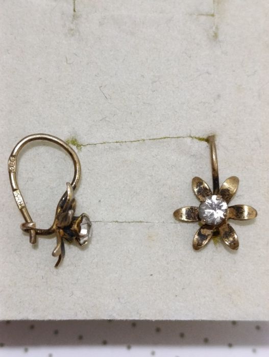 Советские  подростковые серебряные серьги.