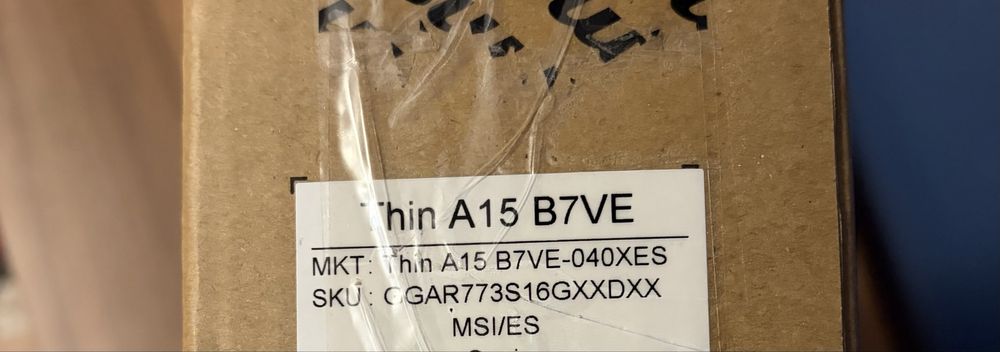 NOU Laptop Gaming Msi Thin A15 Ryzen 7 7735HS RTX4050 6GB 16/512