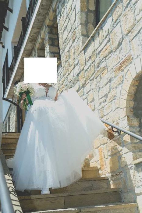 Бяла булченска рокля - направена по поръчка