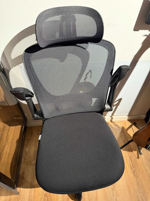 Scaun birou ERGONOMIC SONGMICS OBN037K02, suport lombar, rabatabil