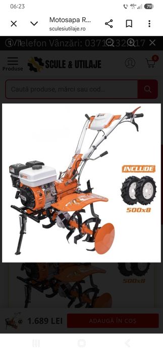 Motocultor ruris 7cp.