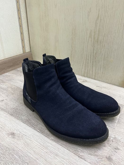 Мужские ботинки б/у  кожа замшевая размер 43 в отличном состоянии