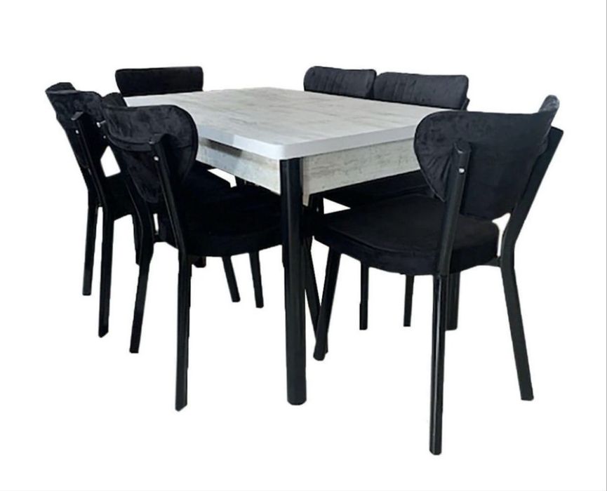 Set masa extensibila cu 6 scaune