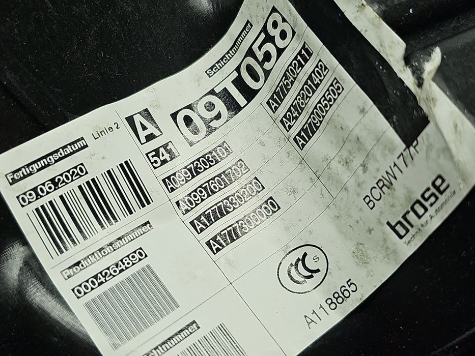 Macara electrica geam stanga spate Mercedes Clasa A (W177) [Fabr 2019-
