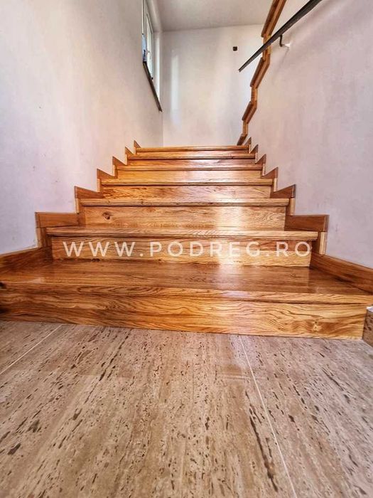 Scara interioara din lemn masiv-grosime trepte 40 mm