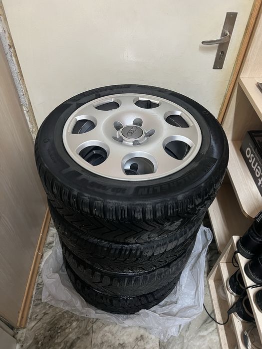 Джанти ауди с зимни гуми 205/5516 91T 5х112