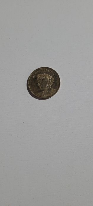 Moneda 50 de bani cu Regina Maria