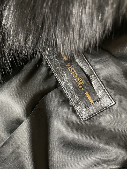 Шуба песец  черный  европа