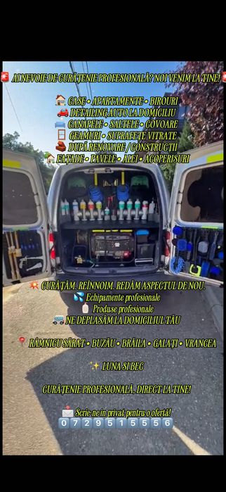 Servicii curățenia mobilă