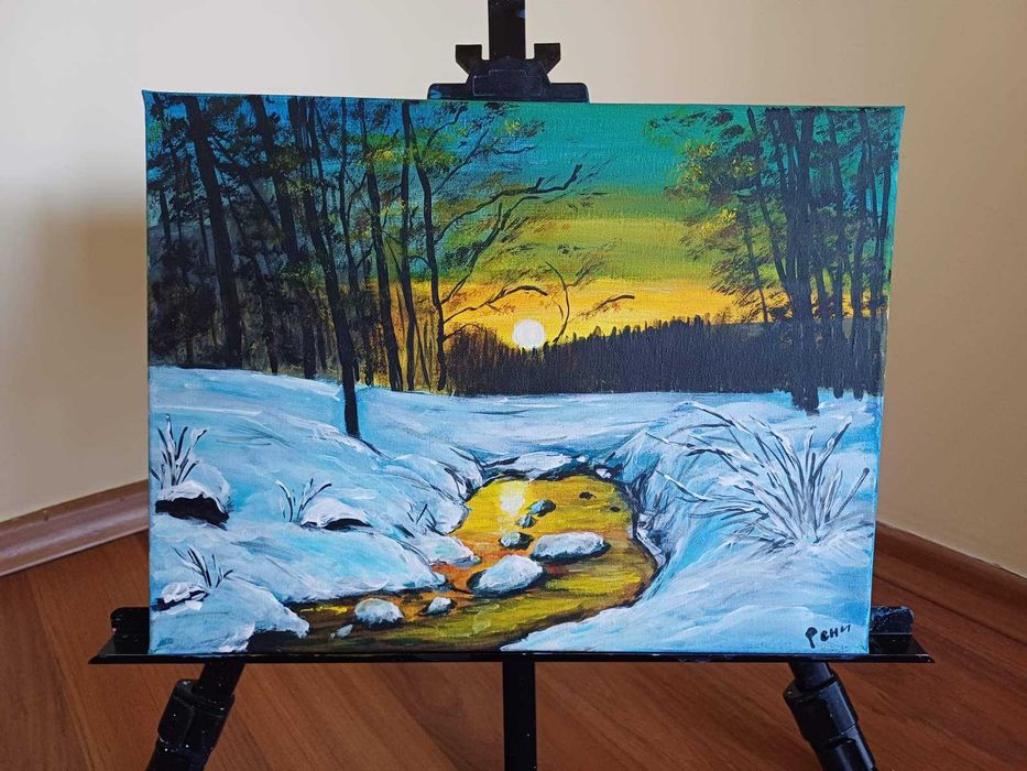 Картини със зимни пейзажи