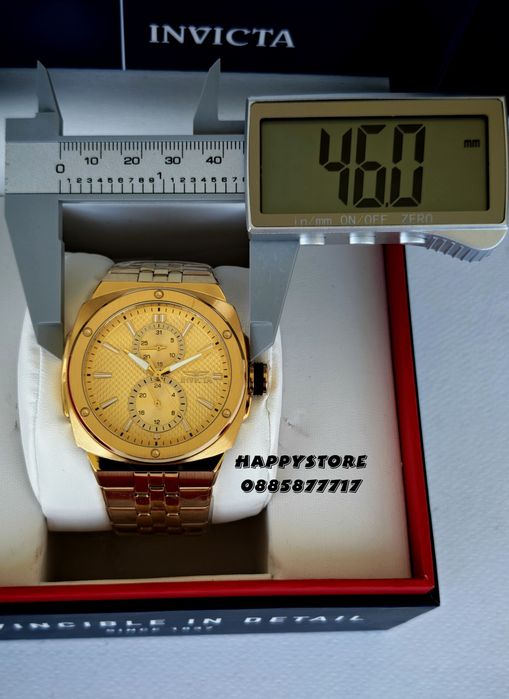 INVICTA Sea Vulture Gold 46 mm, Инвикта нов мъжки часовник
